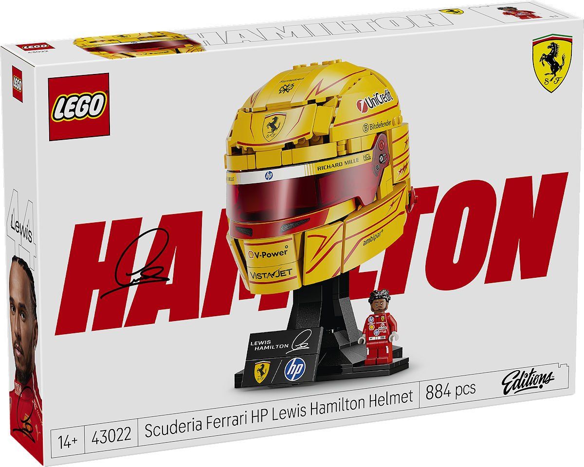 LEGO 43022 Editions Sports Ferrari HP helm van Lewis Hamilton