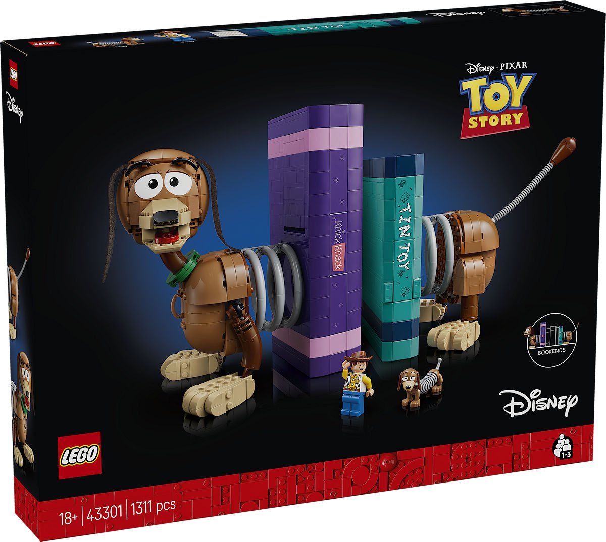 LEGO 43301 Disney Toy Story Slinky Hond boekensteunen