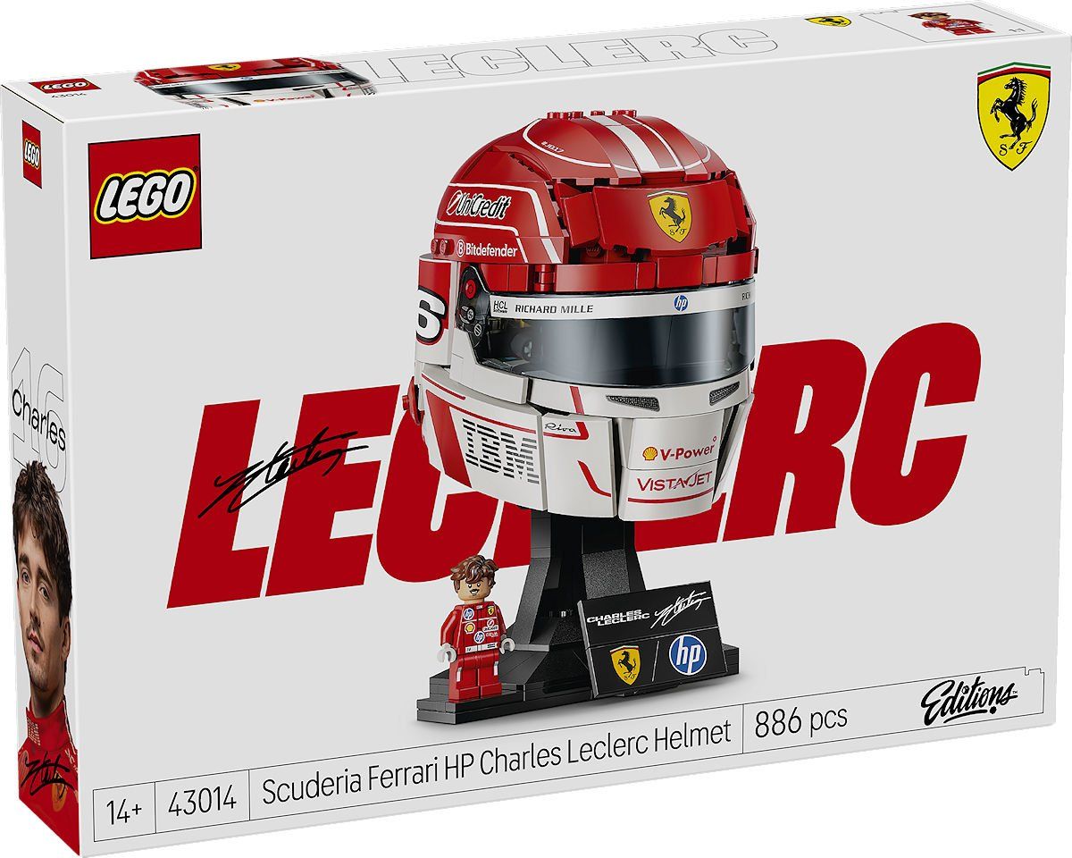 LEGO 43014 Editions Sports Ferrari HP helm van Charles Leclerc