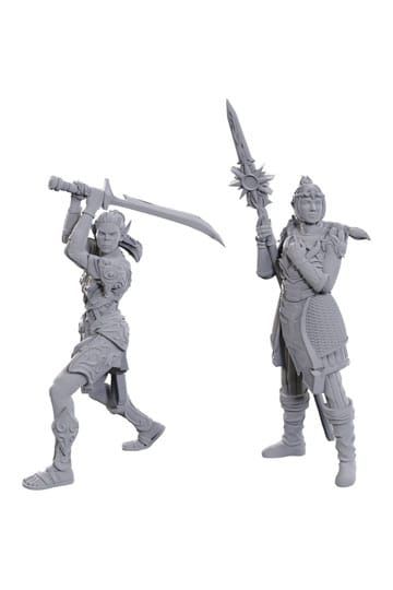 D&amp;D Nolzur’s Marvelous Miniatures – Lae’zel &amp; Shadowheart (Unpainted Miniatures)