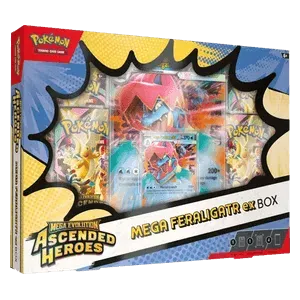 Pokémon TCG – Ascended Heroes EX Box: Mega Feraligatr ex