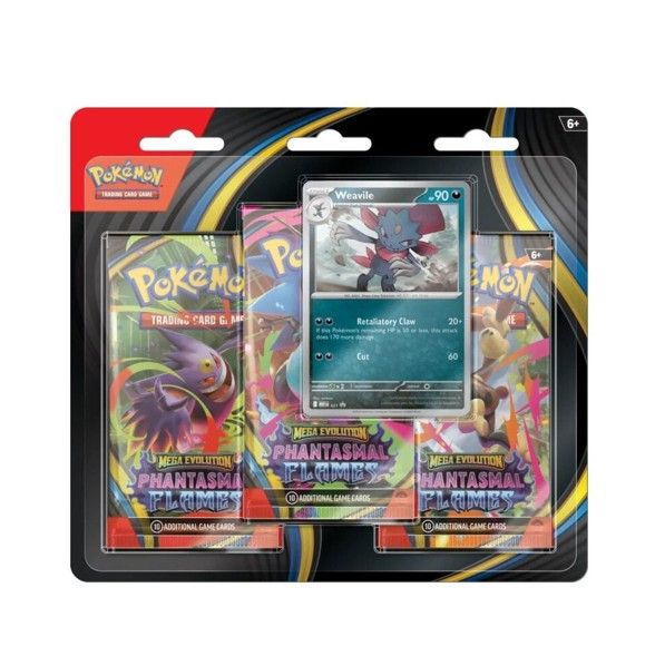 Pokémon TCG – Phantasmal Flames 3-Pack Blister: Sneasel of Weavile
