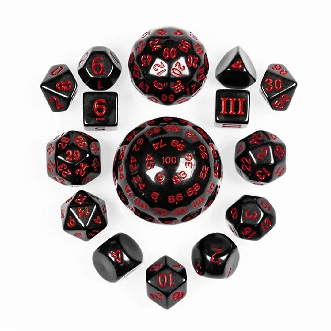 Polydice – Shadowfire Abyss – Set 15 stuks