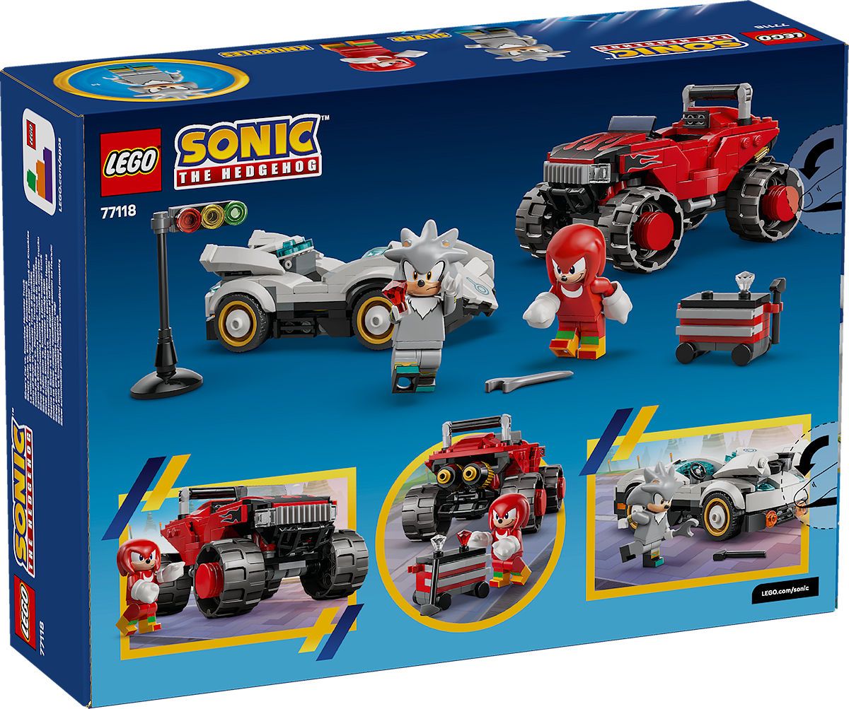 Lego Sonic -Silver’s Car vs. Knuckles’ Monster Truck (77118)
