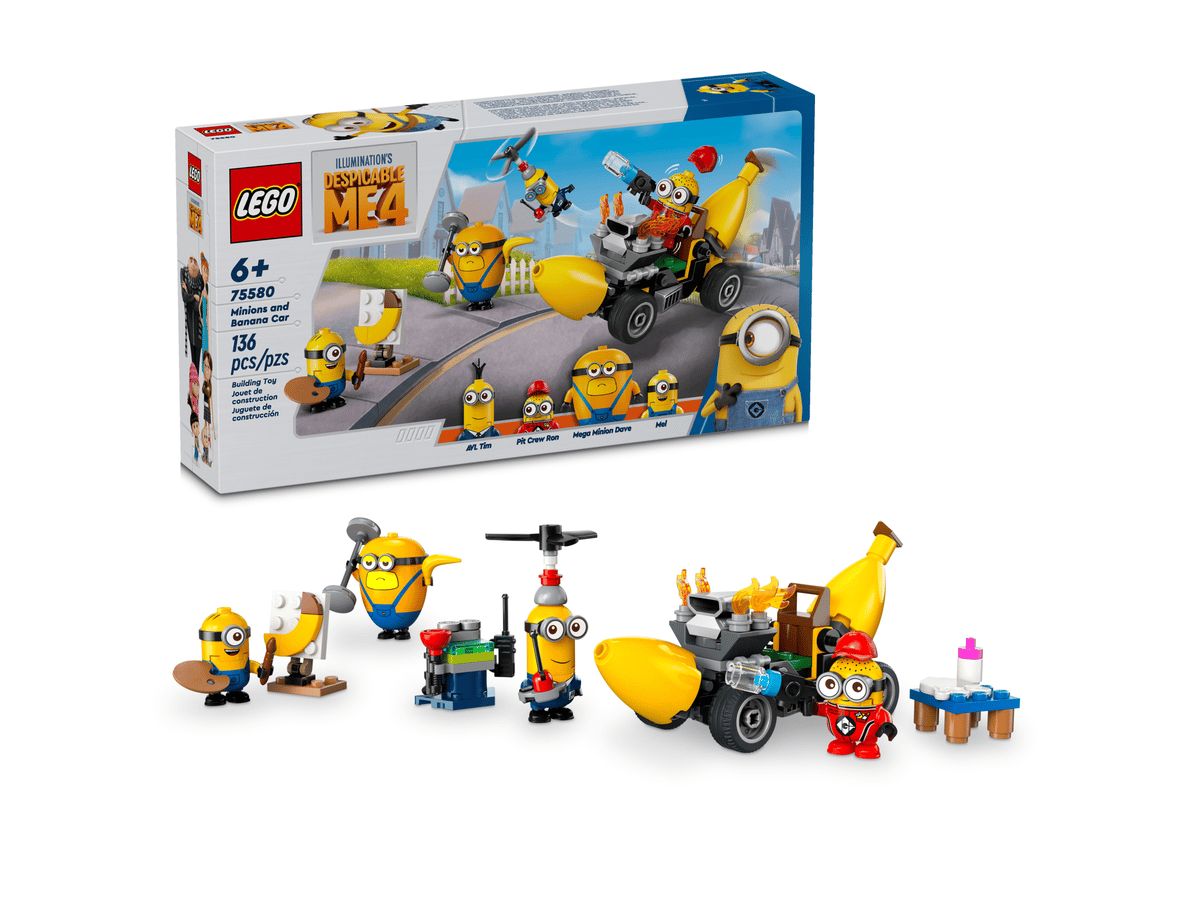 LEGO® Despicable Me 4 – Minions and Banana Car (75580)