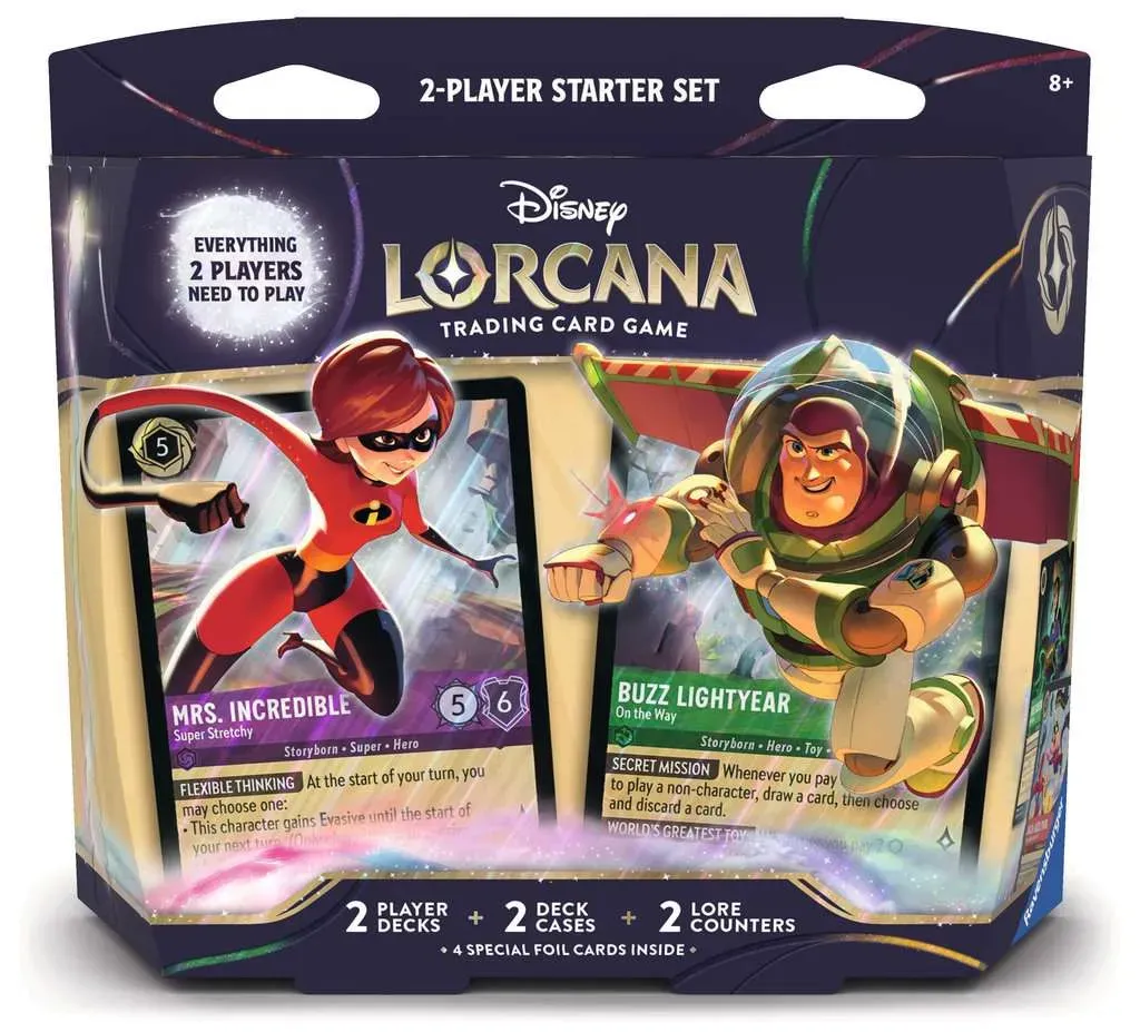 Disney Lorcana: Wilds Unknown – 2-Speler Starterset | Mrs. Incredible &amp; Buzz Lightyear