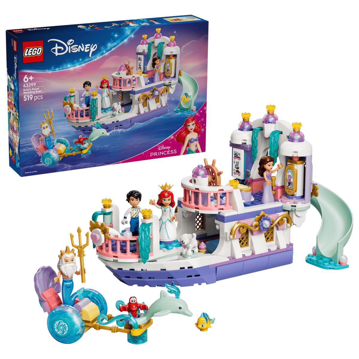 Lego Disney - Ariels royal wedding boat #43299