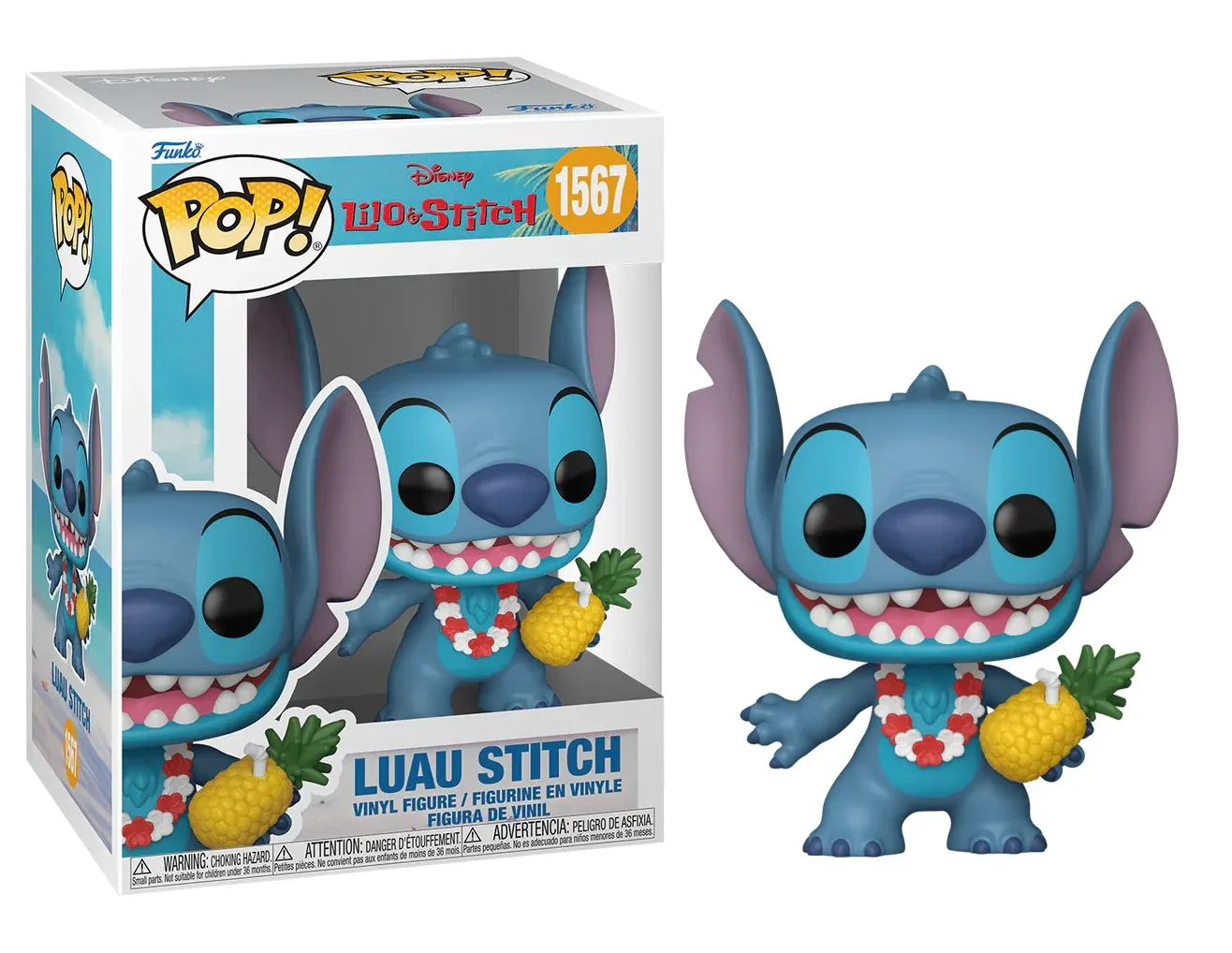 Funko - DISNEY - Lilo &amp; Stitch - POP N° 1567 - Luau Stitch