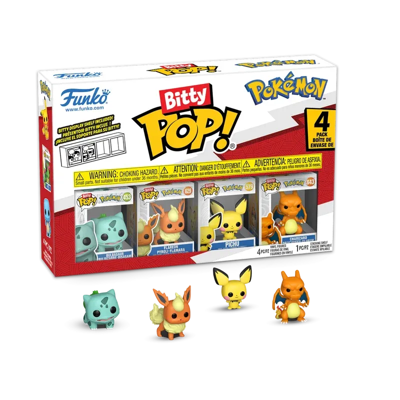 Funko - POKEMON - Bitty Pop 4 Pack 2.5cm - Bulbasaur