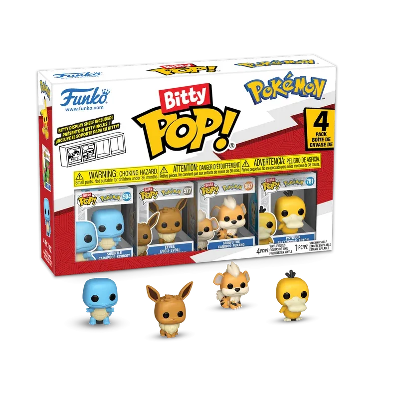 Funko - POKEMON - Bitty Pop 4 Pack 2.5cm - Squirtle