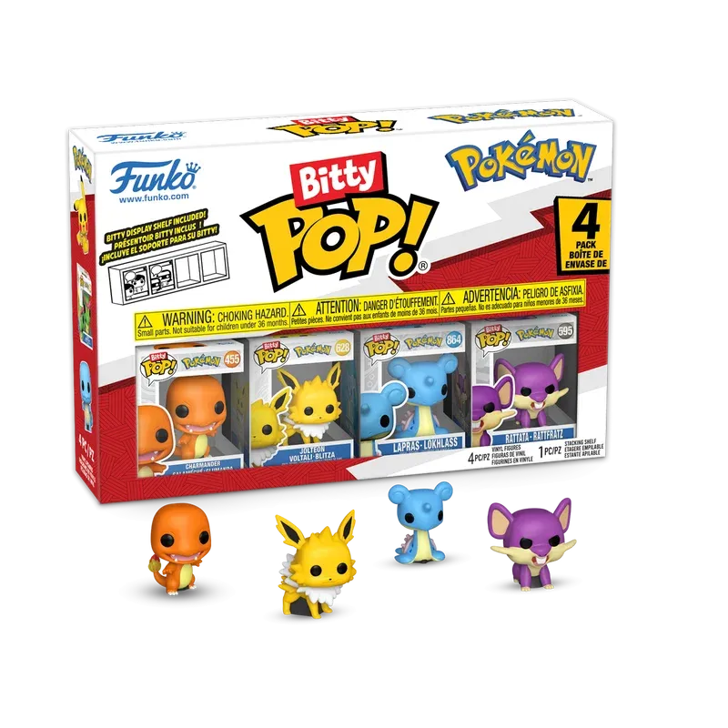 Funko - POKEMON - Bitty Pop 4 Pack 2.5cm - Charmander