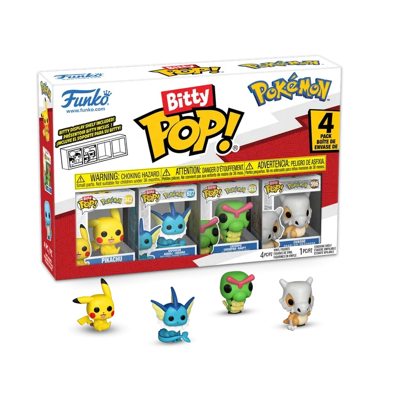 Funko - POKEMON - Bitty Pop 4 Pack 2.5cm - Pikachu