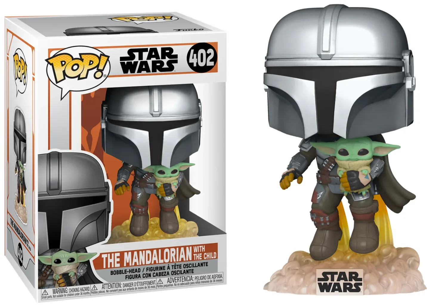 Funko - THE MANDALORIAN - POP N° 402 - Mando Flying w/ Jet Pack