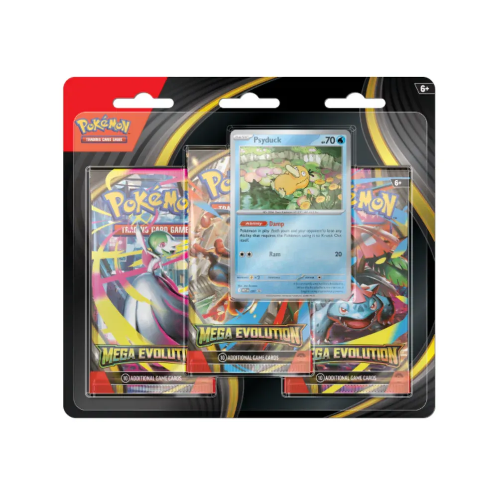 Pokémon Mega Evolution: 3 Pack Blister – Psyduck