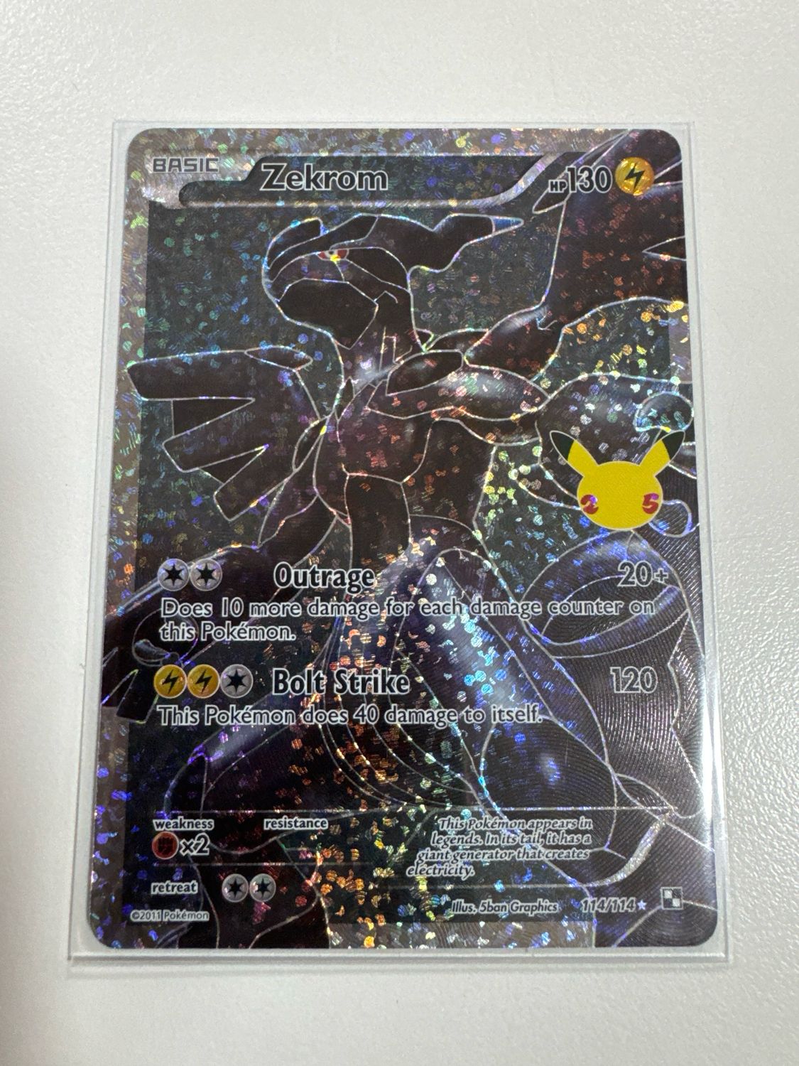 Pokemon TCG : Zekrom (CEL BLW 114) NM