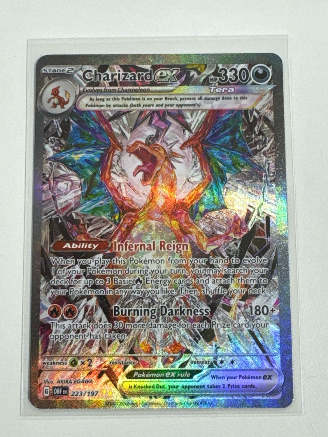 Pokemon TCG : Charizard ex (OBF 223) EX