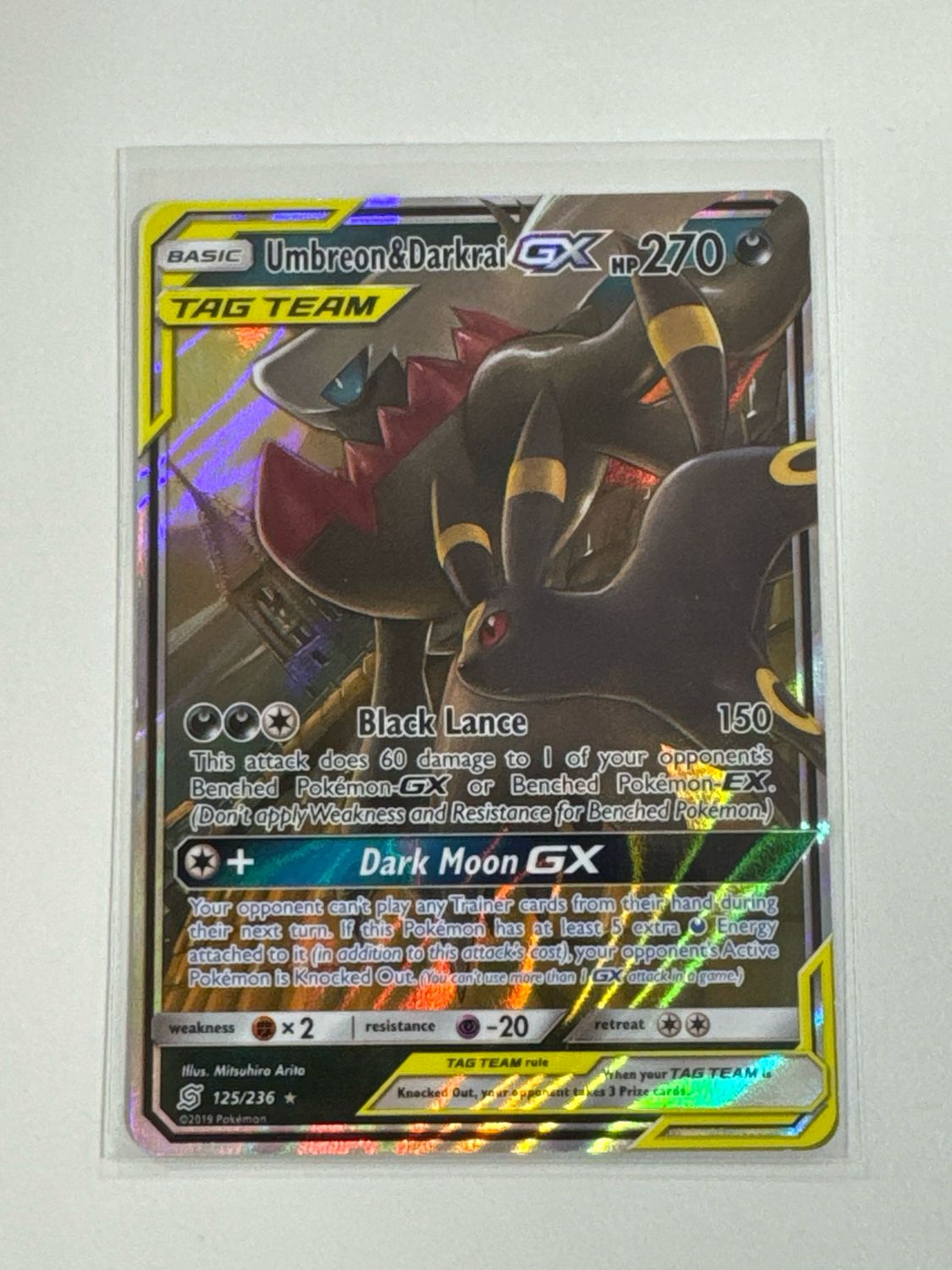 Pokemon TCG : Umbreon &amp; Darkrai GX (UNM 125) NM