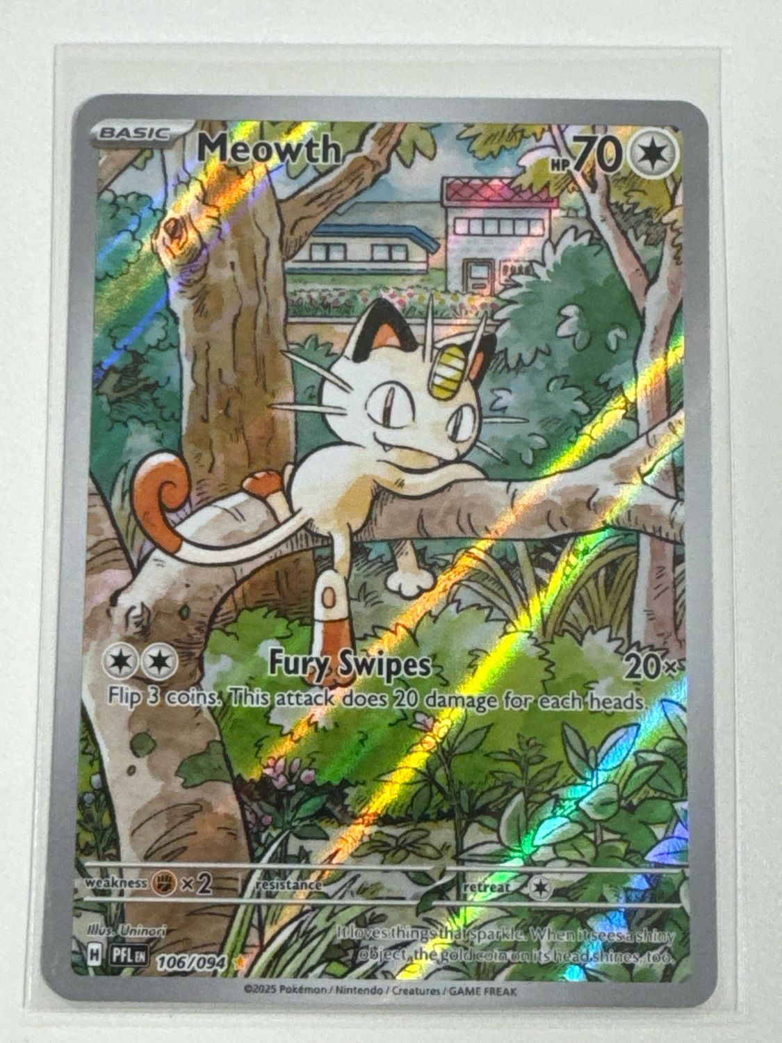 Pokemon TCG : Meowth (PFL 106) NM