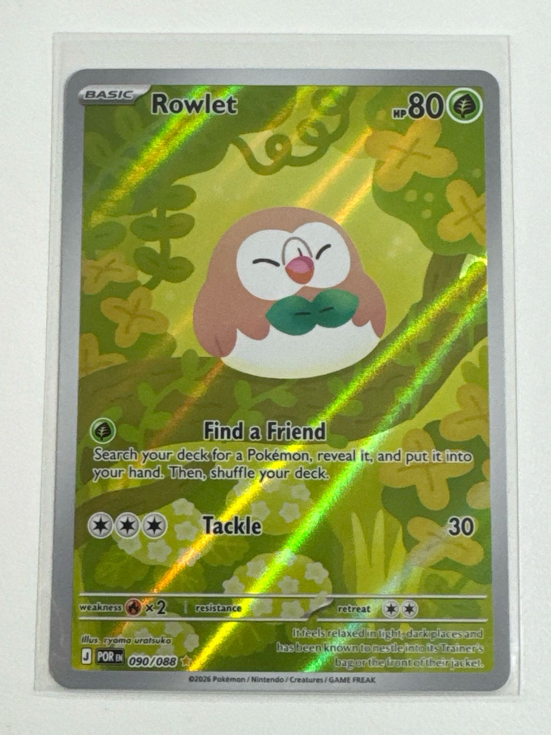 Pokemon TCG : Rowlet (POR 090) NM