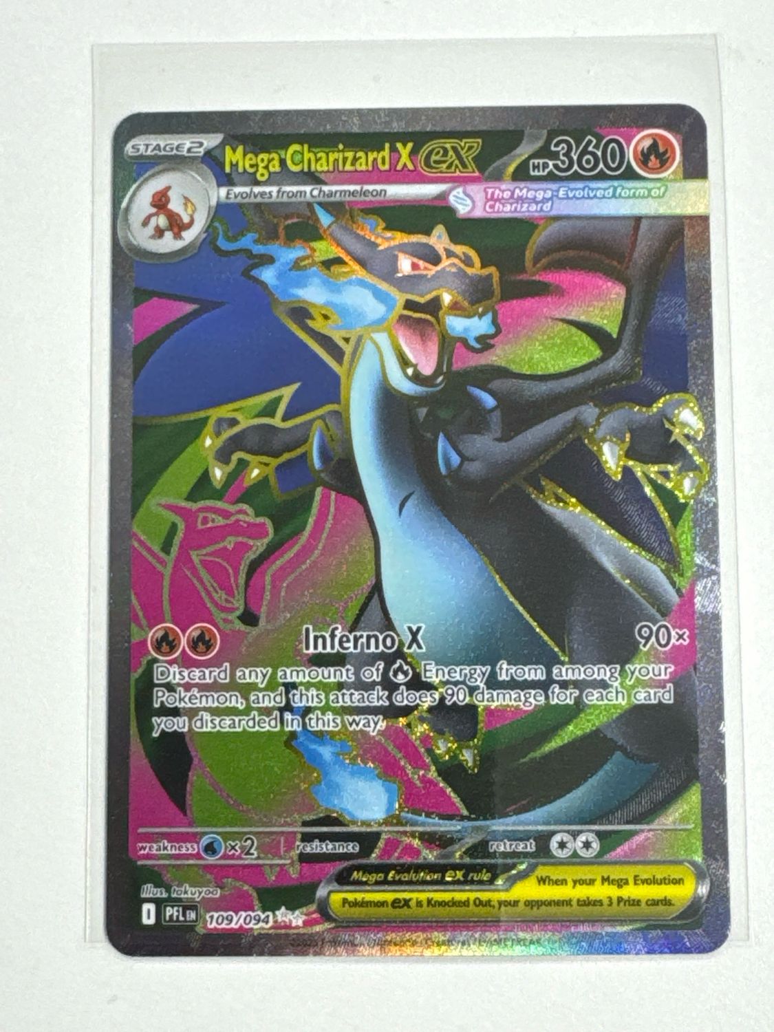 Pokemon TCG : Mega Charizard X ex (PFL 109) NM