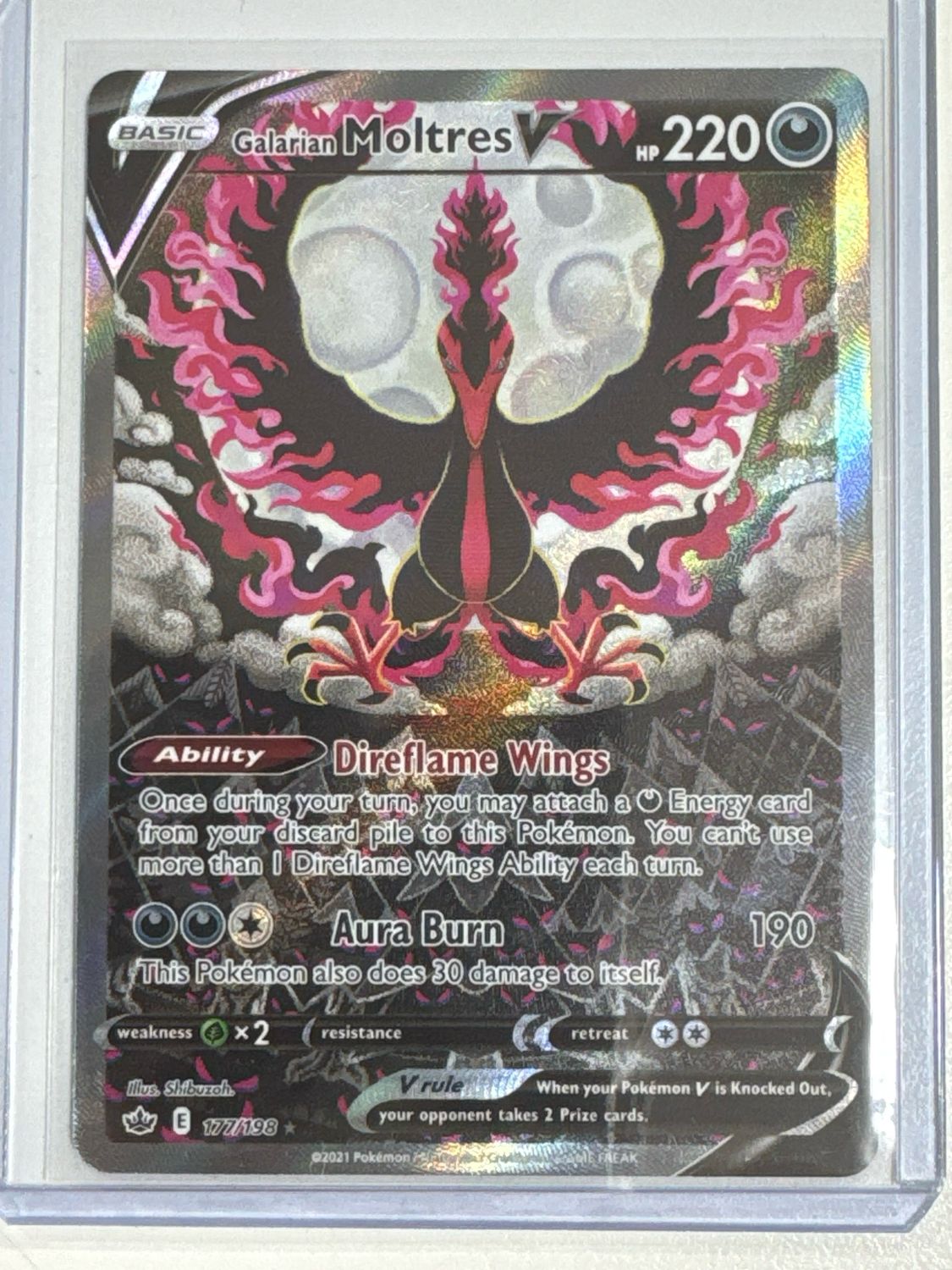 Pokemon TCG : Galarian Moltres V (CRE 177)