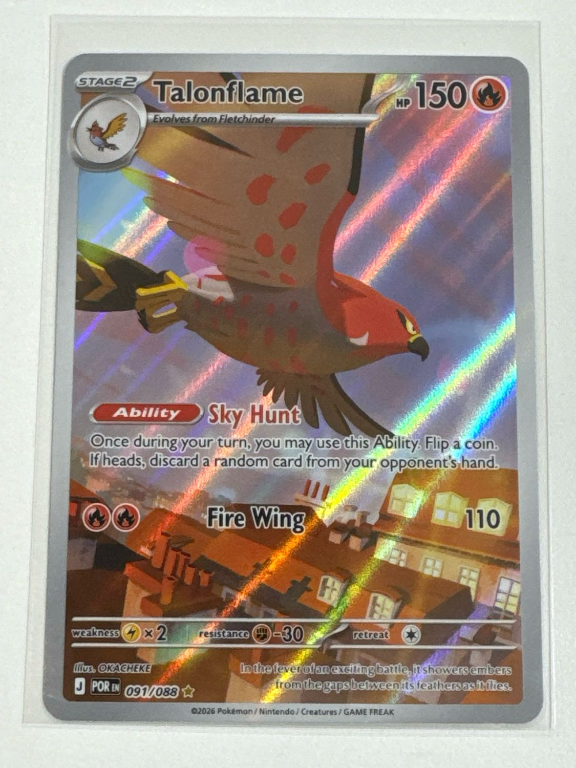 Pokemon TCG : Talonflame (POR 091) NM