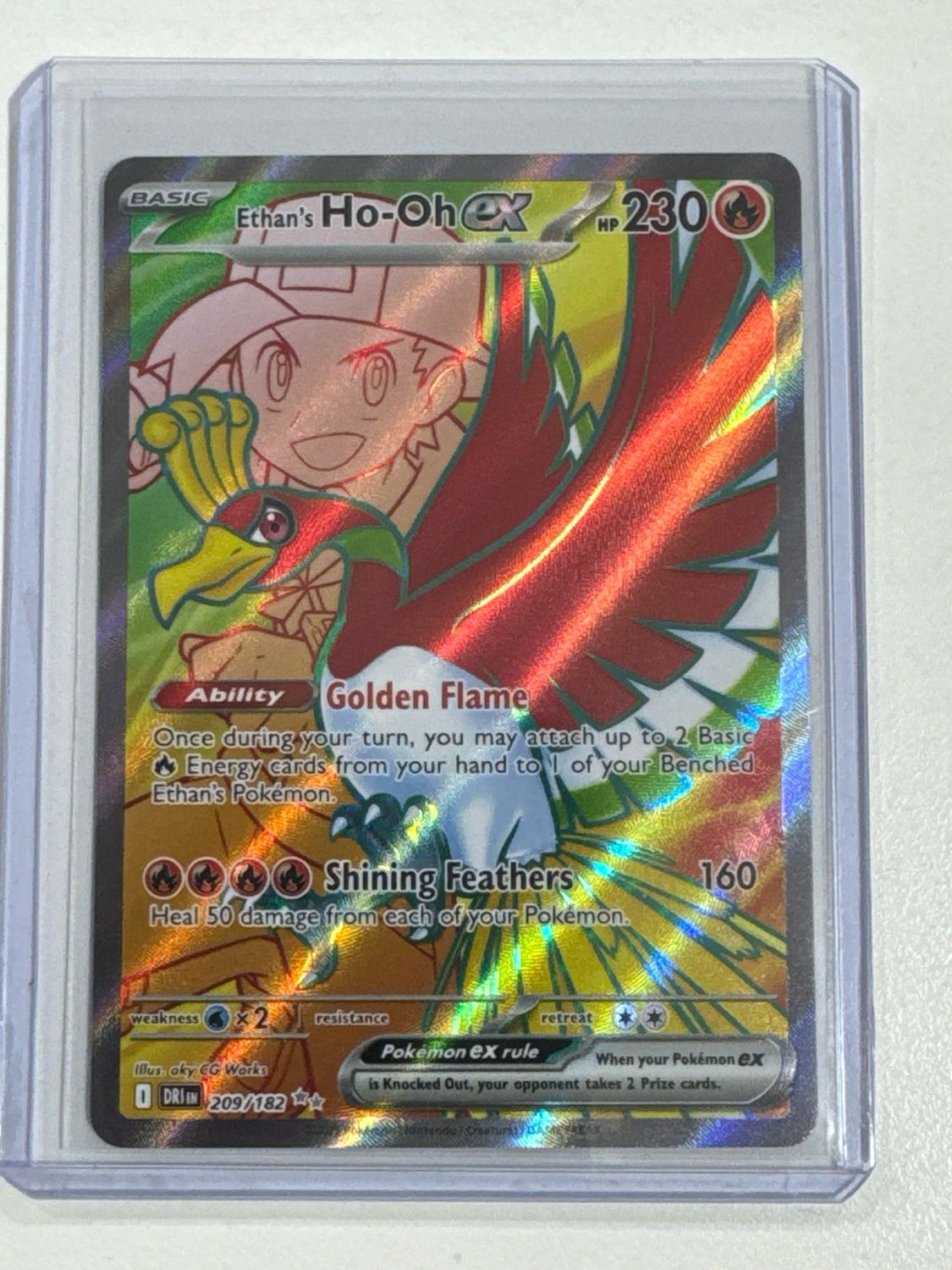 Pokemon TCG : Ethan's Ho-Oh ex (DRI 209) NM