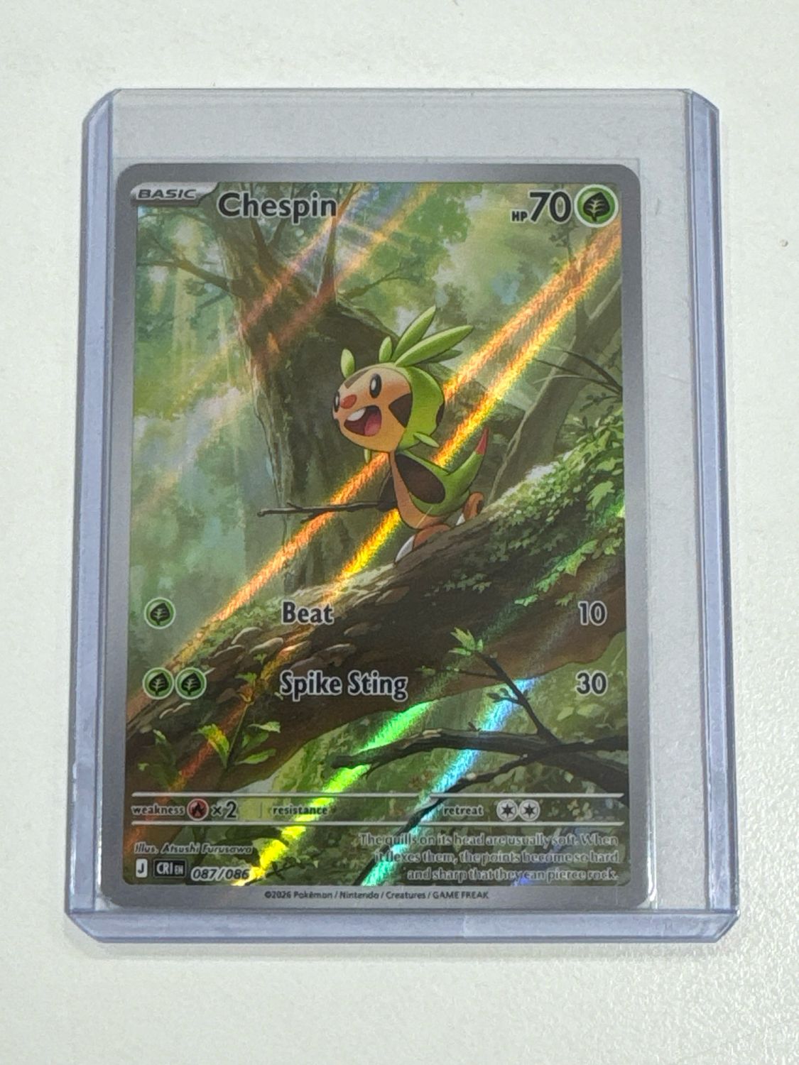 Pokemon TCG : Chespin (CRI 087) NM