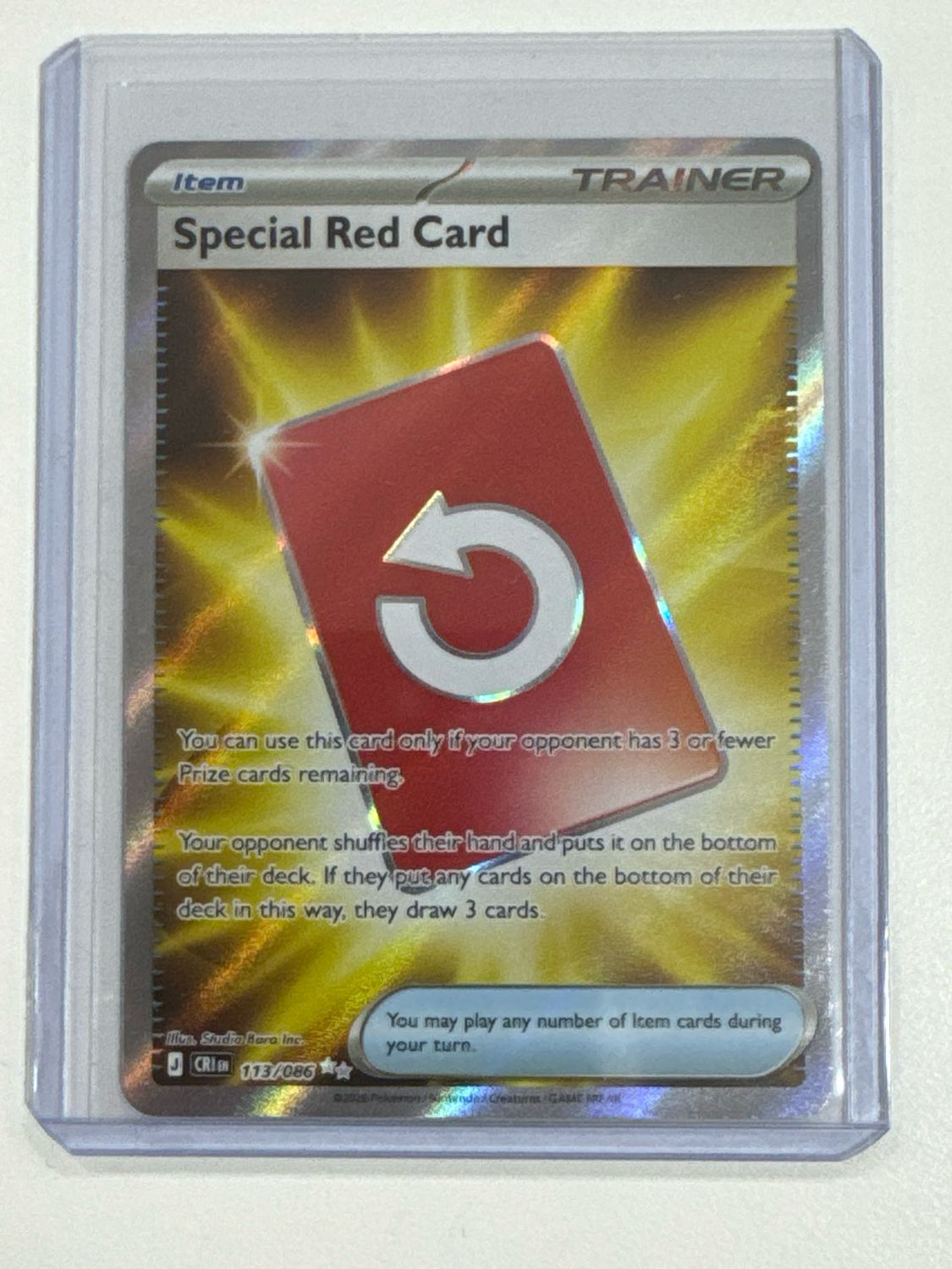 Pokemon TCG : Special Red Card (CRI 113) NM