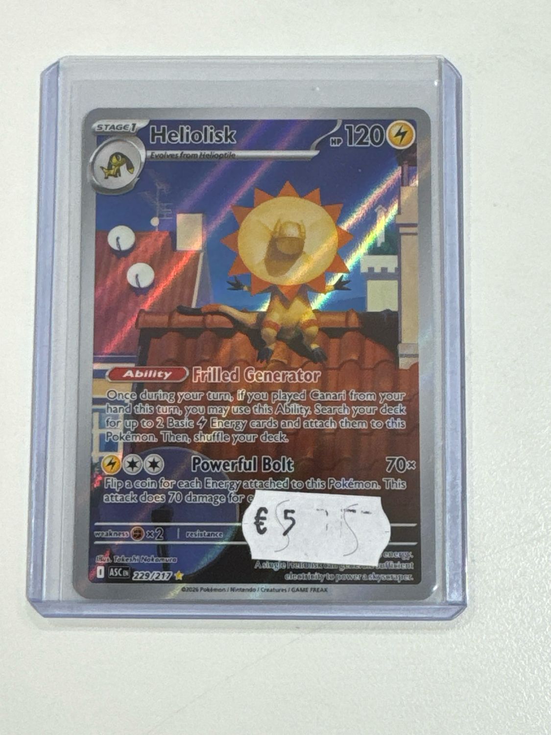 Pokemon TCG : Heliolisk (ASC 229) NM
