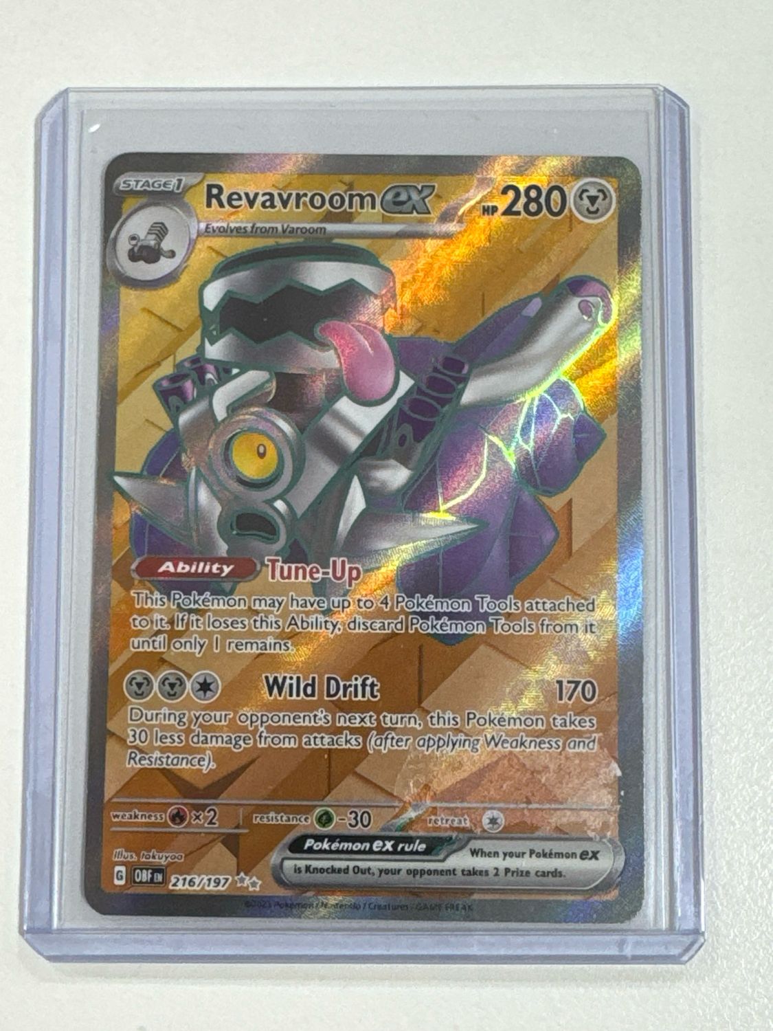 Pokemon TCG : Revavroom ex (OBF 216) NM