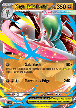 Pokemon TCG : Mega Gallade ex (CRI 048) NM
