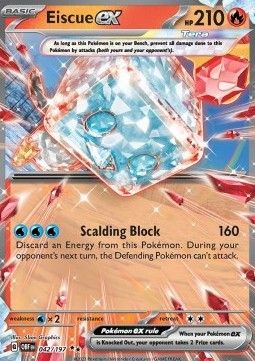 Pokemon TCG : Eiscue ex (OBF 042) NM