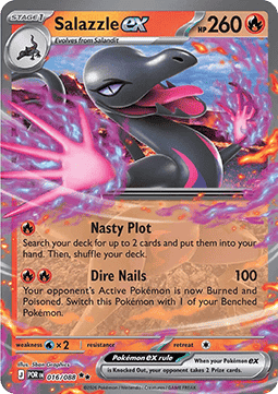 Pokemon TCG : Salazzle ex (POR 016) NM