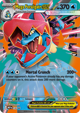 Pokemon TCG : Mega Feraligatr ex (MEP 036) NM
