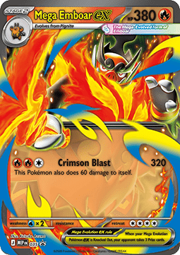 Pokemon TCG : Mega Emboar ex (MEP 035)