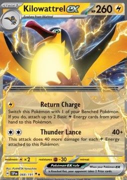 Pokemon TCG : Kilowattrel ex (SSP 068) NM
