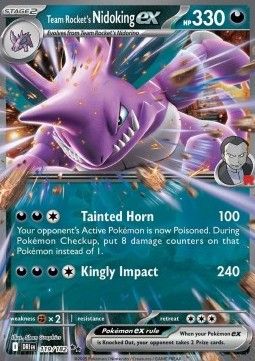 Pokemon TCG : Team Rocket's Nidoking ex (DRI 119) NM