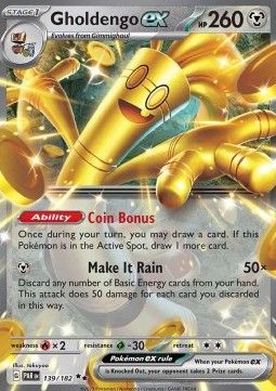 Pokemon TCG : Gholdengo ex (PAR 139) NM