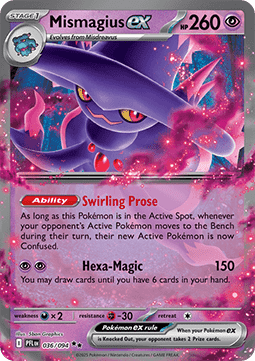 Pokemon TCG : Mismagius ex (PFL 036) NM