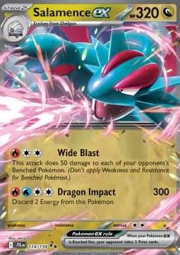 Pokemon TCG : Salamence ex (JTG 114) NM