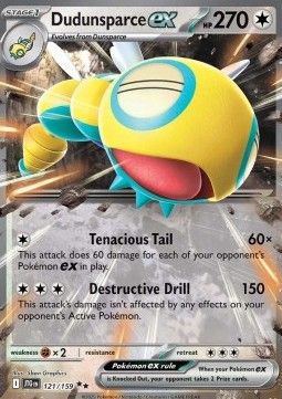 Pokemon TCG : Dudunsparce ex (JTG 121) NM