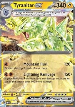 Pokemon TCG : Tyranitar ex (OBF 066) NM