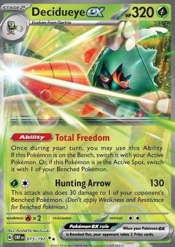 Pokemon TCG : Decidueye ex (OBF 015) NM