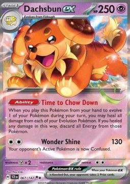 Pokemon TCG : Dachsbun ex (SCR 067) NM