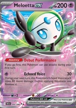 Pokemon TCG : Meloetta ex (BLK 044) NM