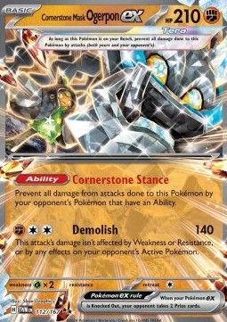 Pokemon TCG : Cornerstone Mask Ogerpon ex (TWM 112) NM