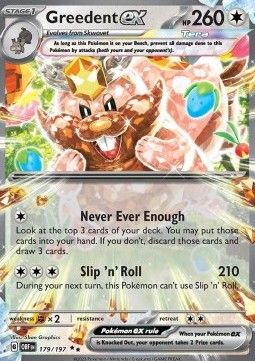 Pokemon TCG : Greedent ex (OBF 179)