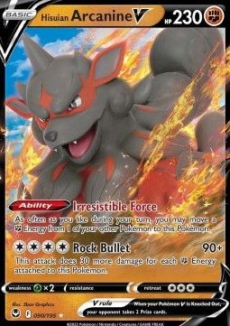 Pokemon TCG : Hisuian Arcanine V (SIT 090) NM