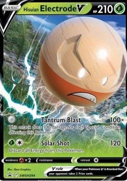 Pokemon TCG : Hisuian Electrode V (SWSH 294) NM